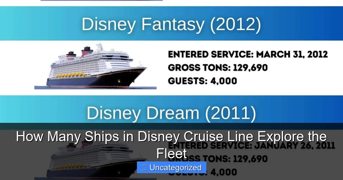How Many Ships in Disney Cruise Line Explore the Fleet
