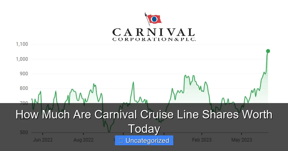 How Much Are Carnival Cruise Line Shares Worth Today