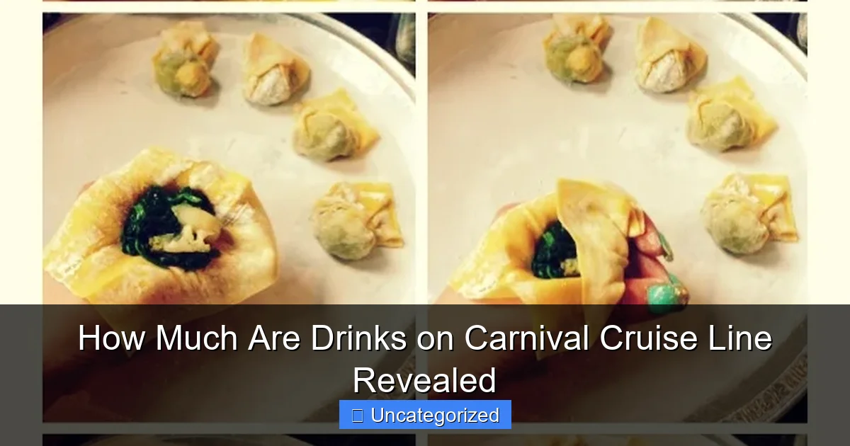How Much Are Drinks on Carnival Cruise Line Revealed