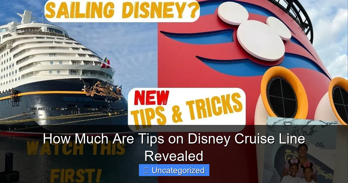 How Much Are Tips on Disney Cruise Line Revealed