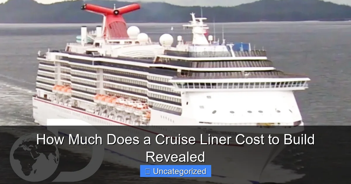 How Much Does a Cruise Liner Cost to Build Revealed