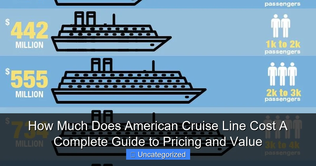 How Much Does American Cruise Line Cost A Complete Guide to Pricing and Value