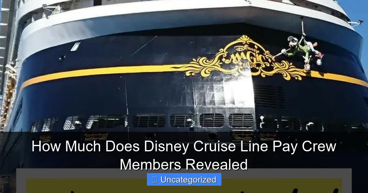 How Much Does Disney Cruise Line Pay Crew Members Revealed