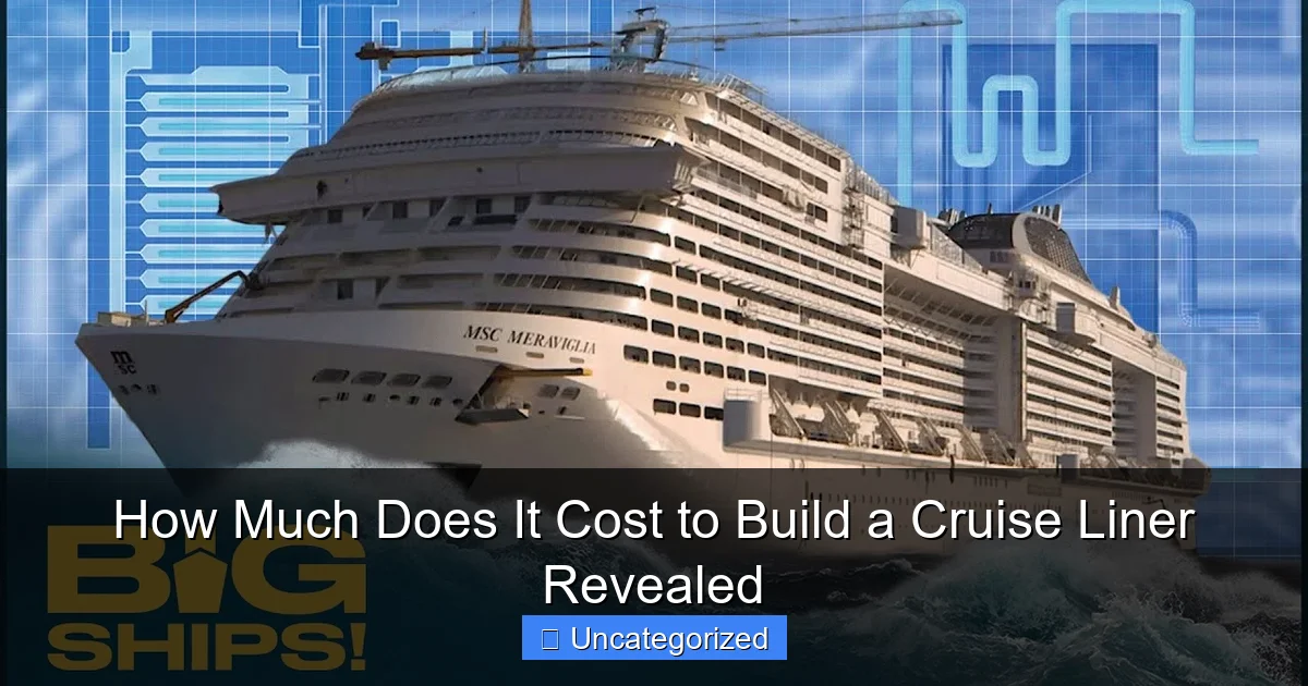 How Much Does It Cost to Build a Cruise Liner Revealed
