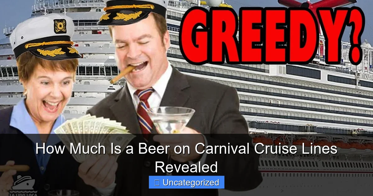 How Much Is a Beer on Carnival Cruise Lines Revealed