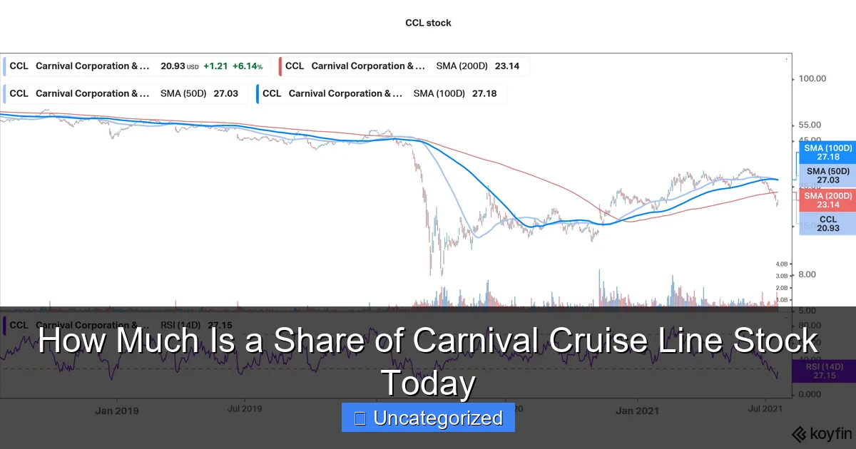 How Much Is a Share of Carnival Cruise Line Stock Today