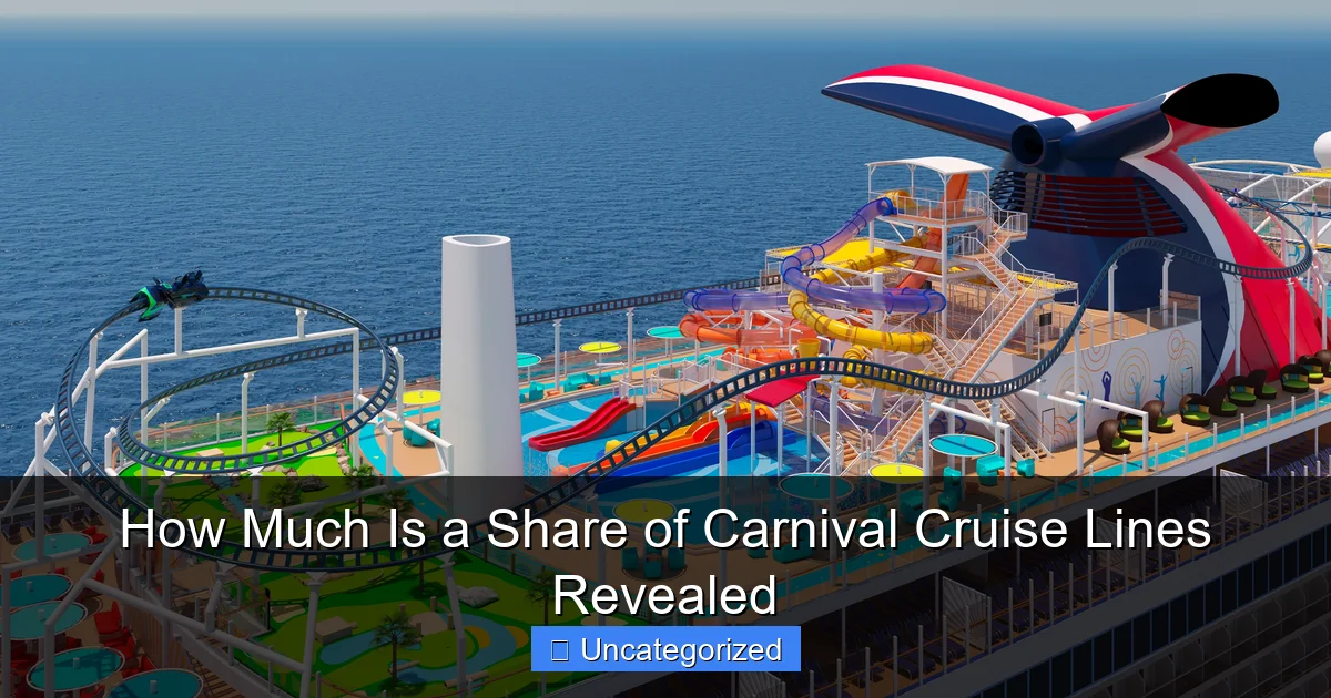 How Much Is a Share of Carnival Cruise Lines Revealed