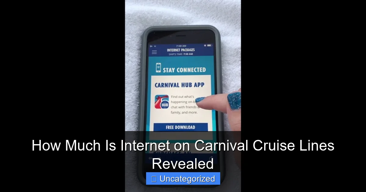 How Much Is Internet on Carnival Cruise Lines Revealed