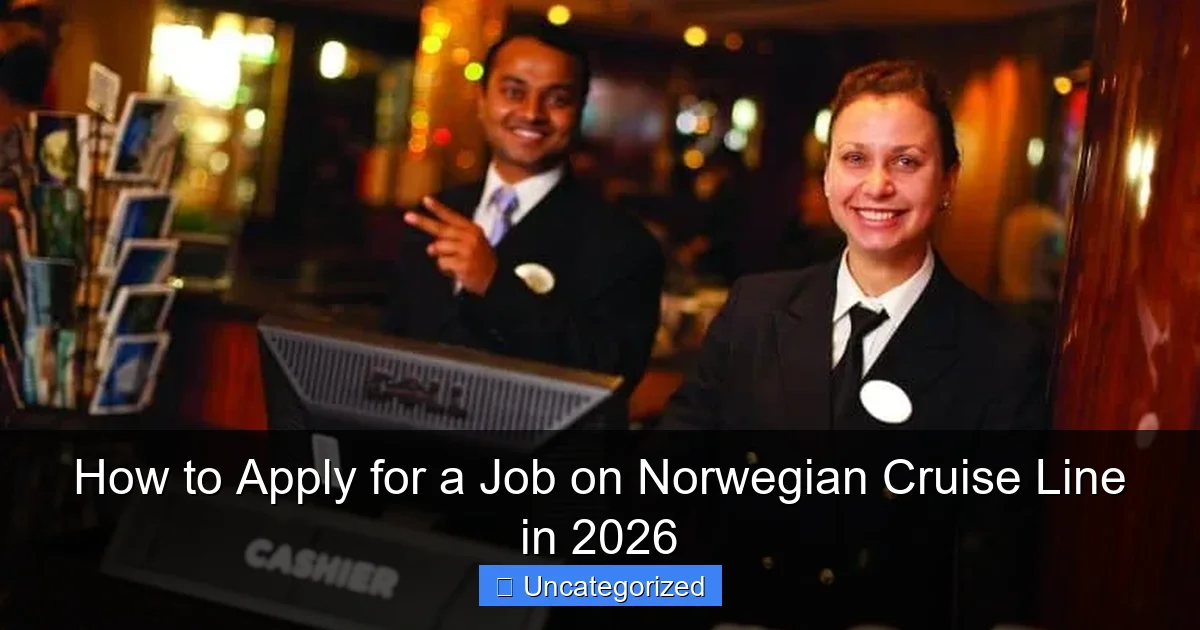 How to Apply for a Job on Norwegian Cruise Line in 2026