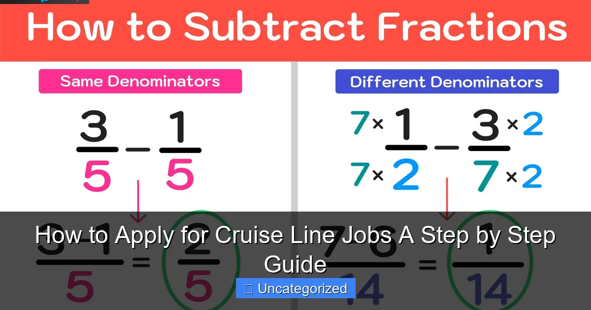 How to Apply for Cruise Line Jobs A Step by Step Guide