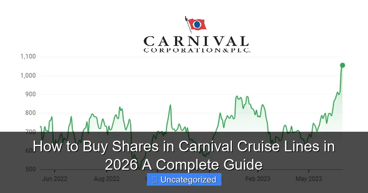 How to Buy Shares in Carnival Cruise Lines in 2026 A Complete Guide