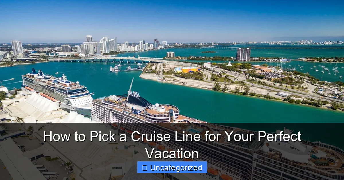 How to Pick a Cruise Line for Your Perfect Vacation