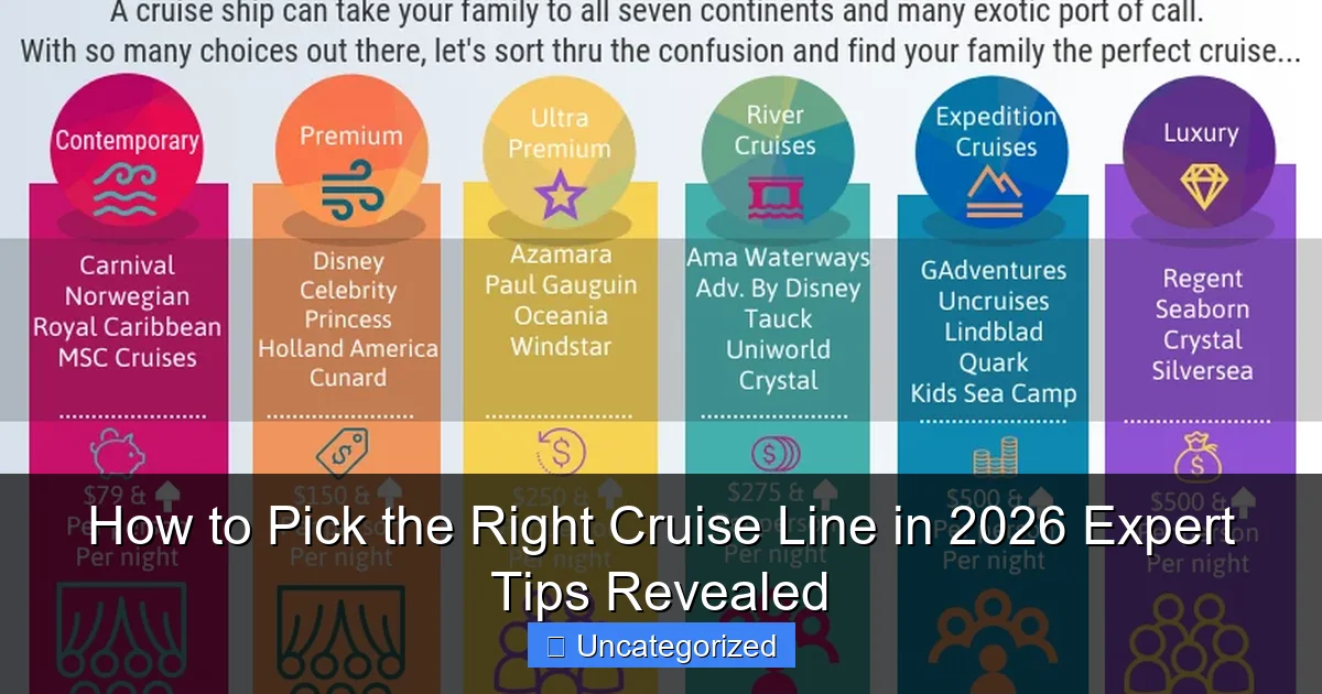 How to Pick the Right Cruise Line in 2026 Expert Tips Revealed