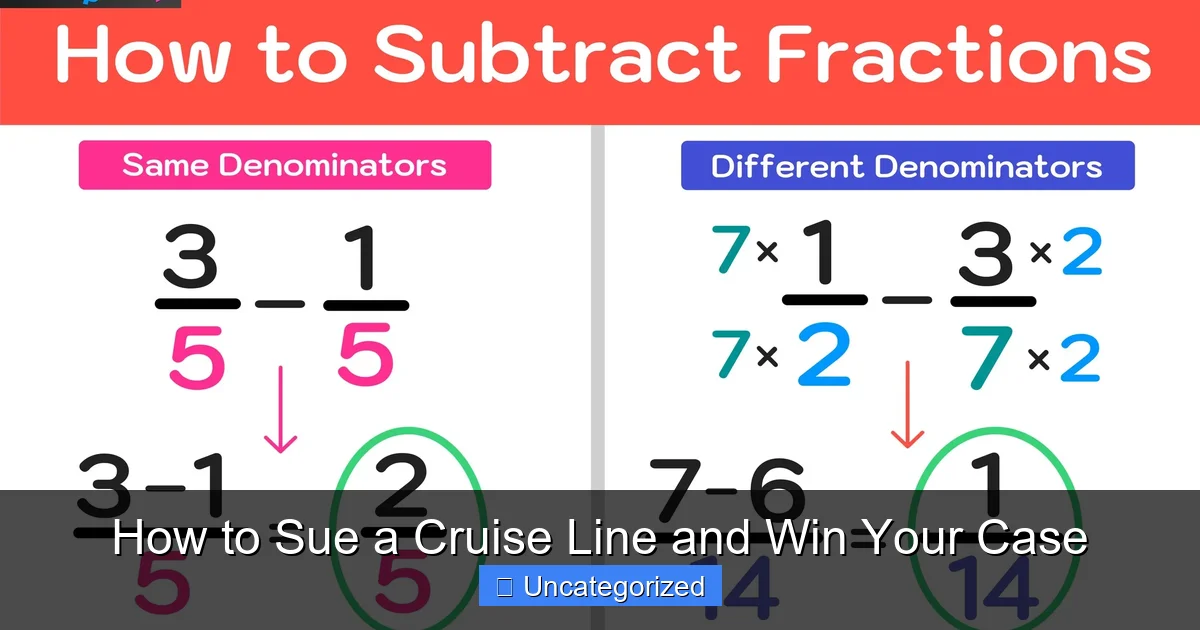 How to Sue a Cruise Line and Win Your Case