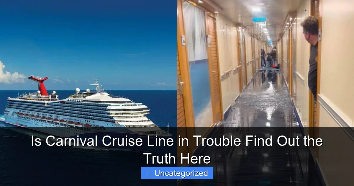 Is Carnival Cruise Line in Trouble Find Out the Truth Here