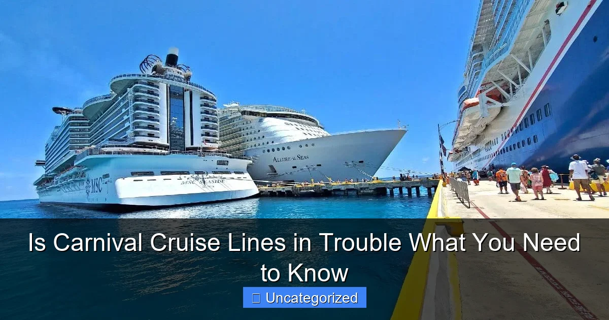 Is Carnival Cruise Lines in Trouble What You Need to Know