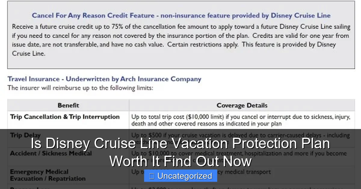Is Disney Cruise Line Vacation Protection Plan Worth It Find Out Now