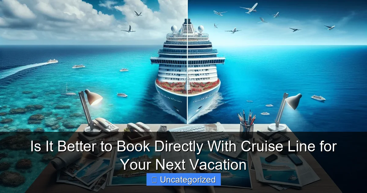 Is It Better to Book Directly With Cruise Line for Your Next Vacation