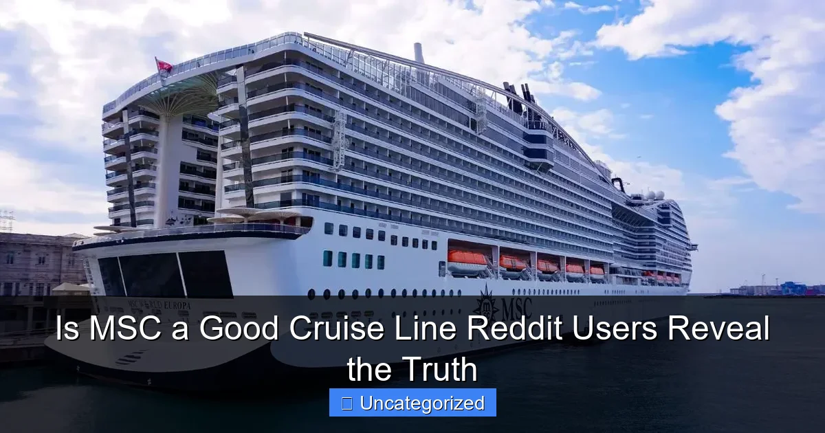 Is MSC a Good Cruise Line Reddit Users Reveal the Truth