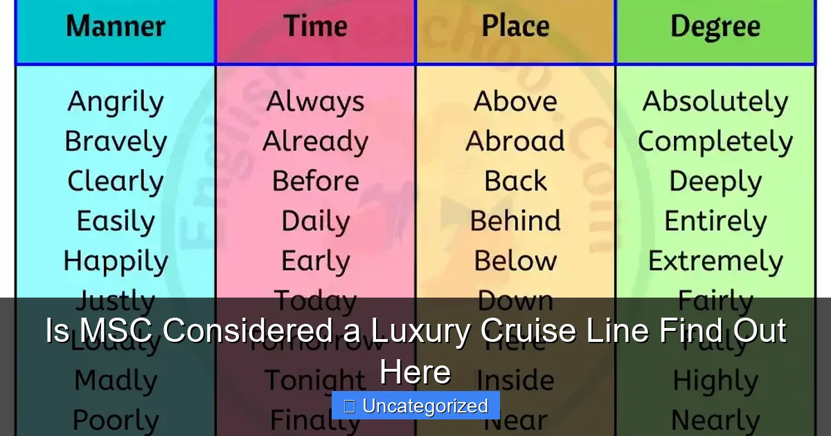 Is MSC Considered a Luxury Cruise Line Find Out Here