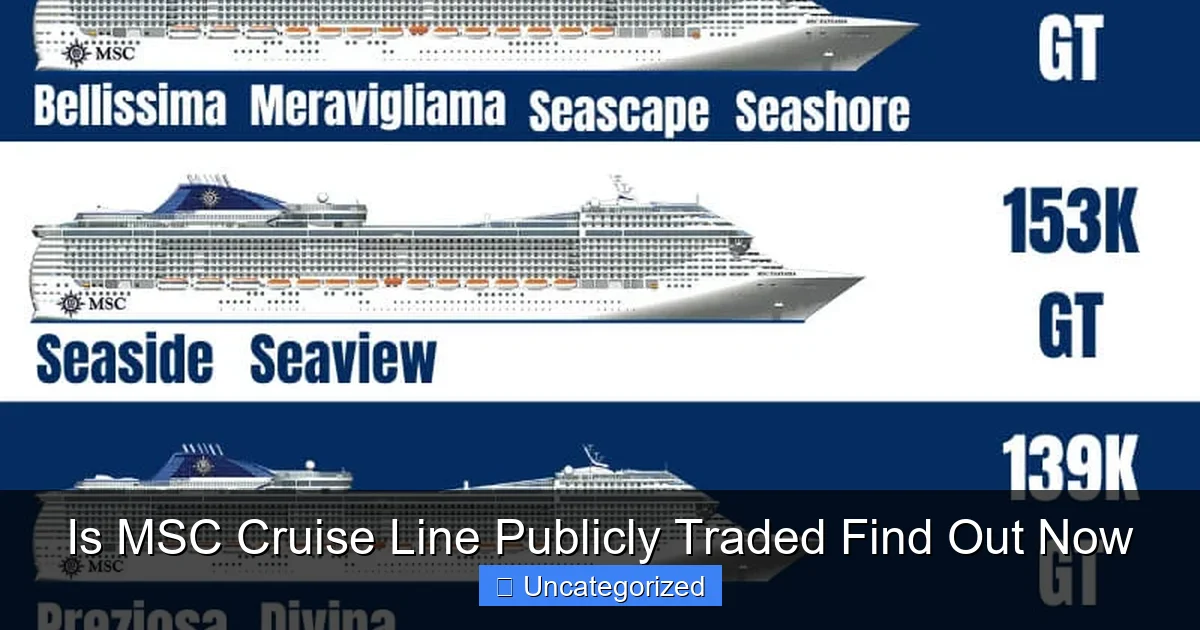 Is MSC Cruise Line Publicly Traded Find Out Now