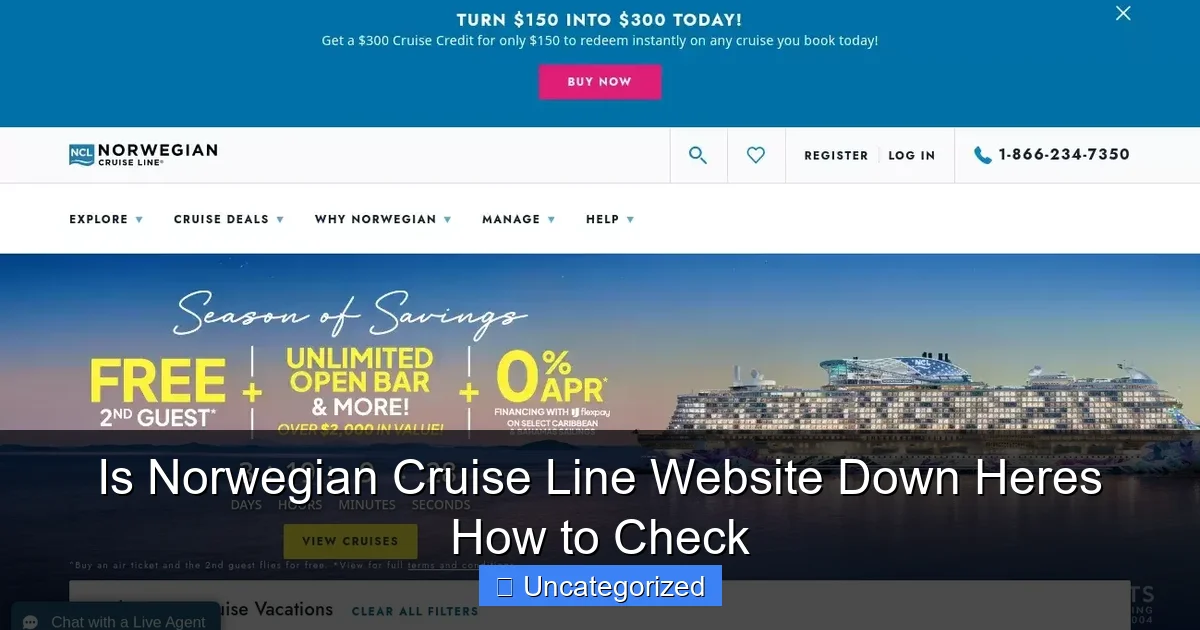 Is Norwegian Cruise Line Website Down Heres How to Check