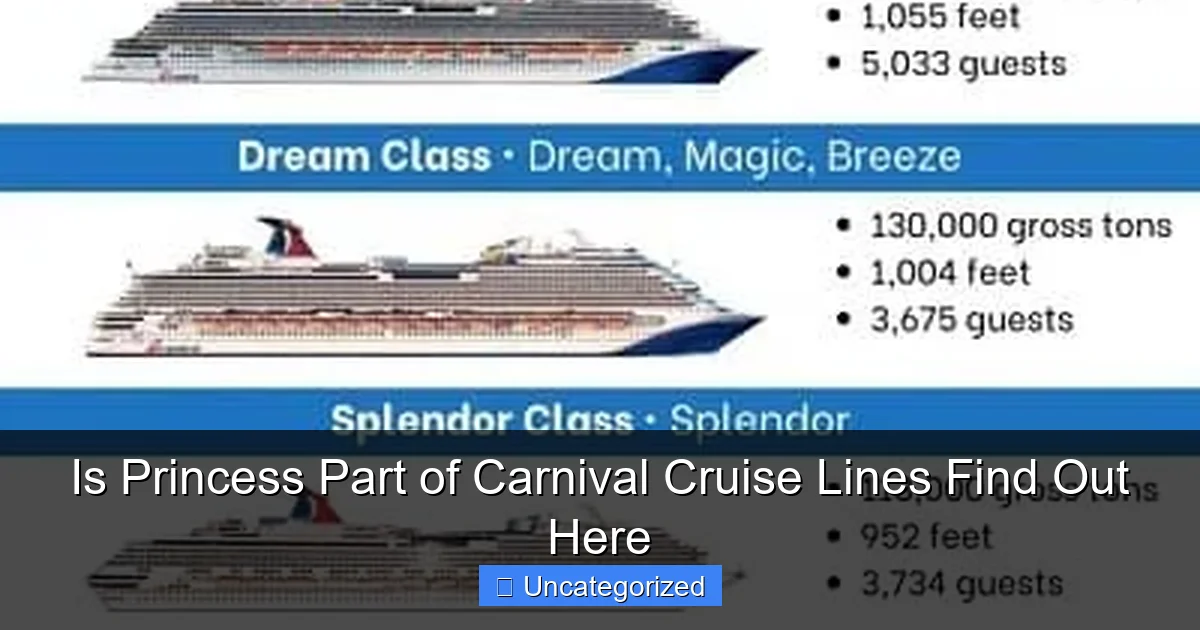 Is Princess Part of Carnival Cruise Lines Find Out Here