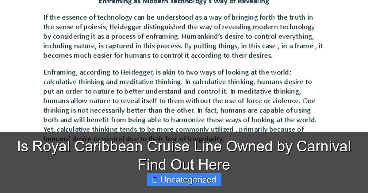 Is Royal Caribbean Cruise Line Owned by Carnival Find Out Here