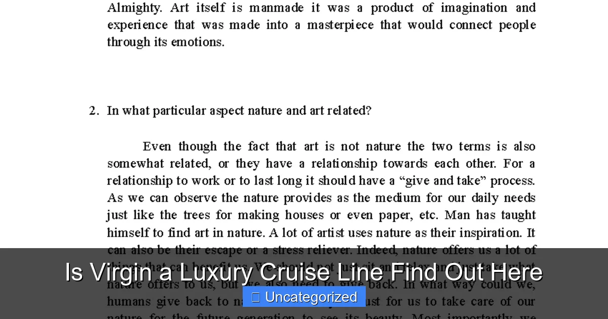 Is Virgin a Luxury Cruise Line Find Out Here