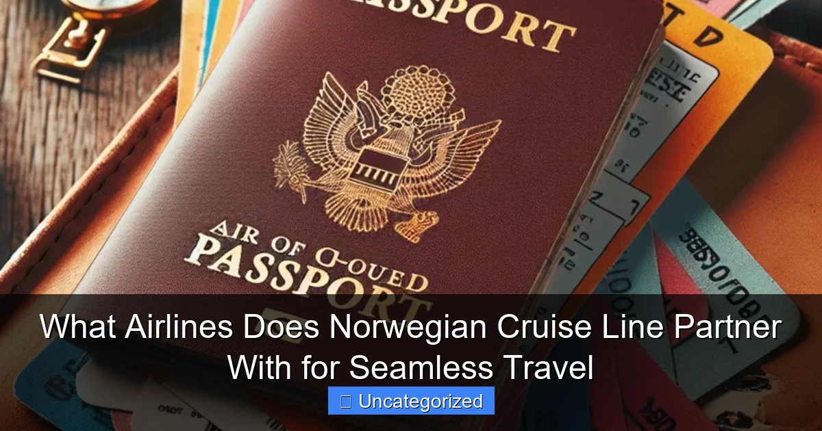 What Airlines Does Norwegian Cruise Line Partner With for Seamless Travel