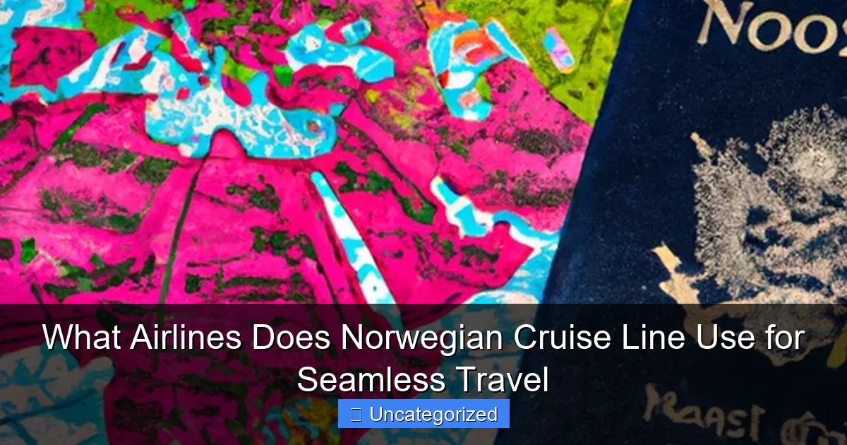 What Airlines Does Norwegian Cruise Line Use for Seamless Travel