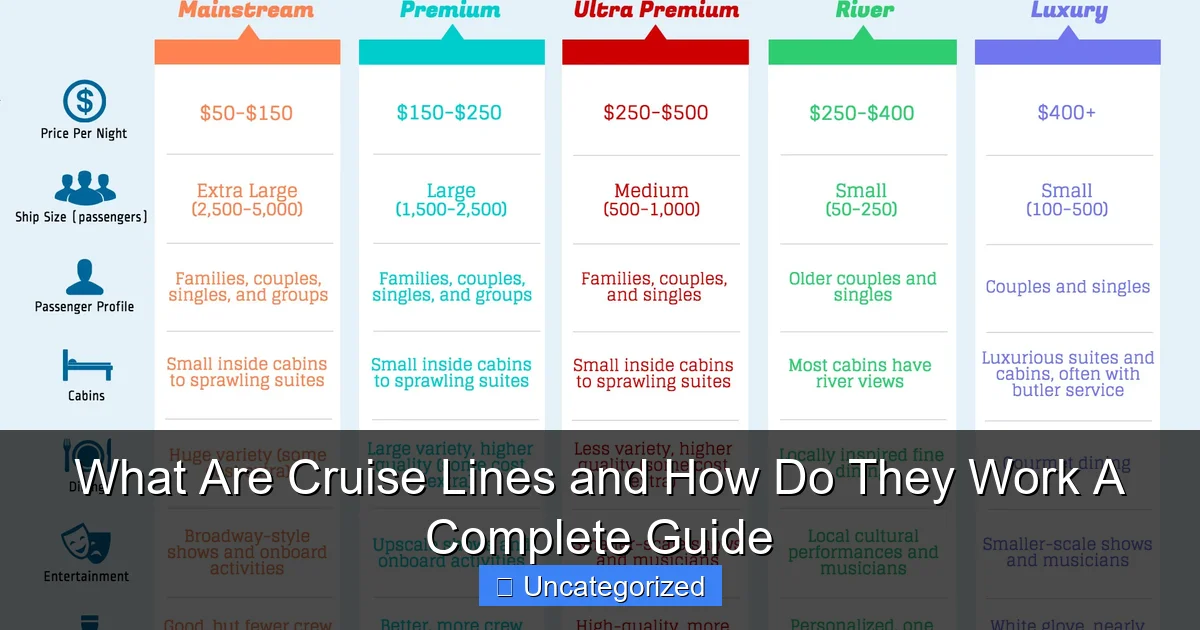 What Are Cruise Lines and How Do They Work A Complete Guide