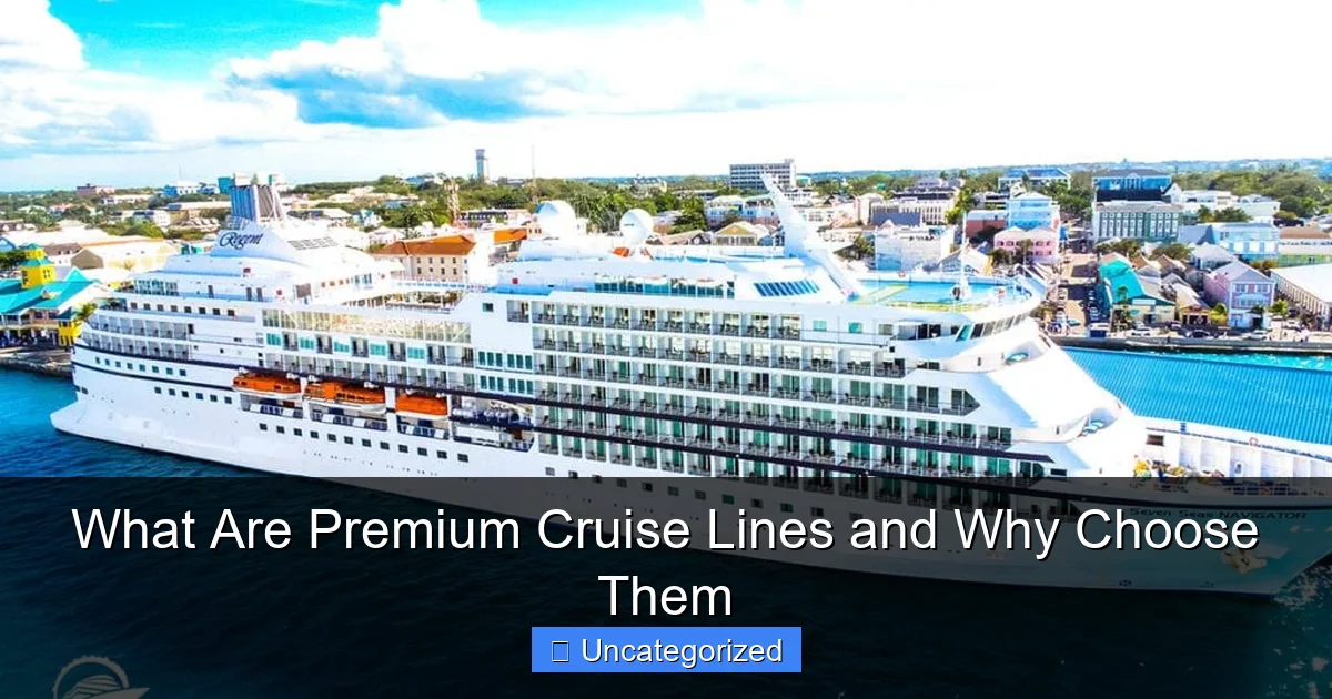 What Are Premium Cruise Lines and Why Choose Them