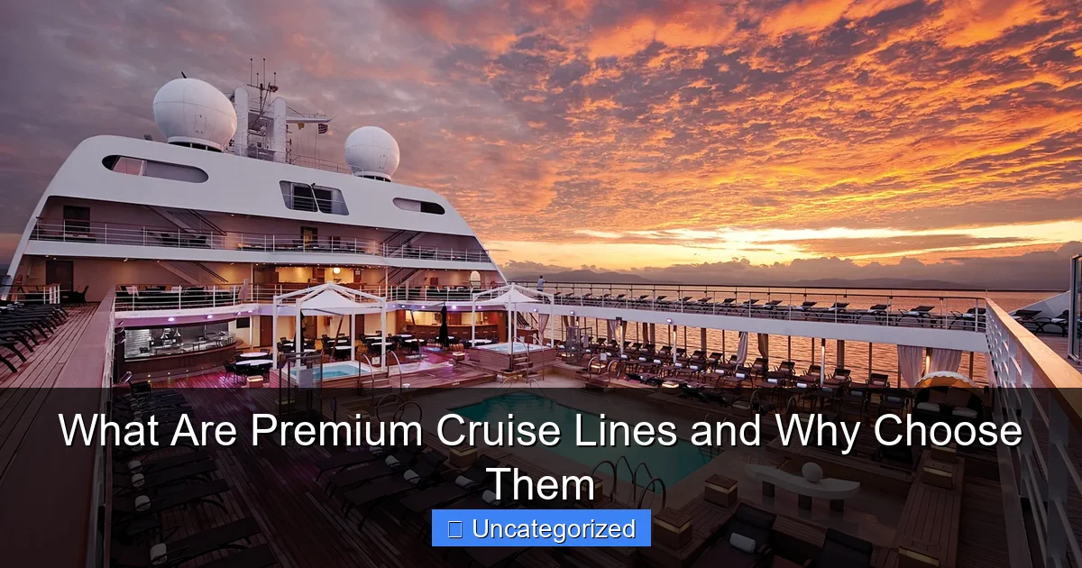 What Are Premium Cruise Lines and Why Choose Them