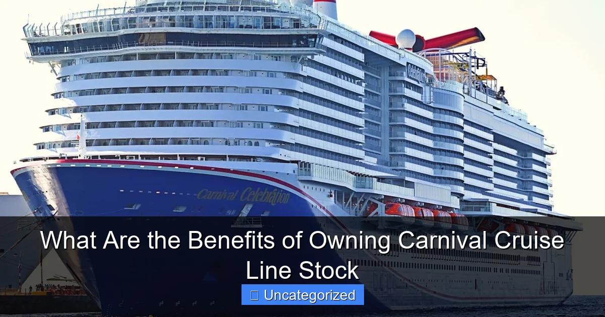 What Are the Benefits of Owning Carnival Cruise Line Stock