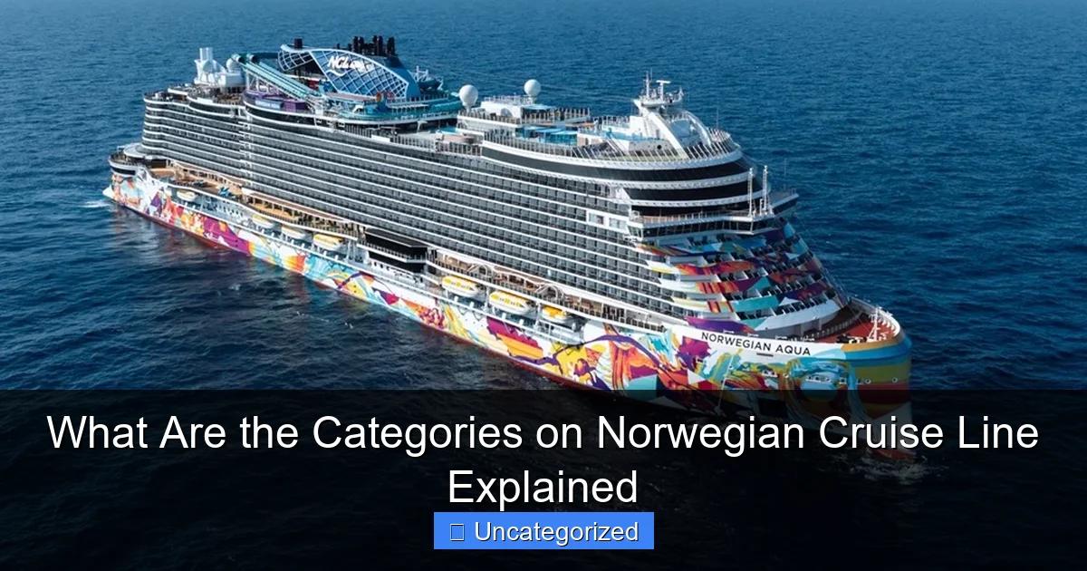 What Are the Categories on Norwegian Cruise Line Explained