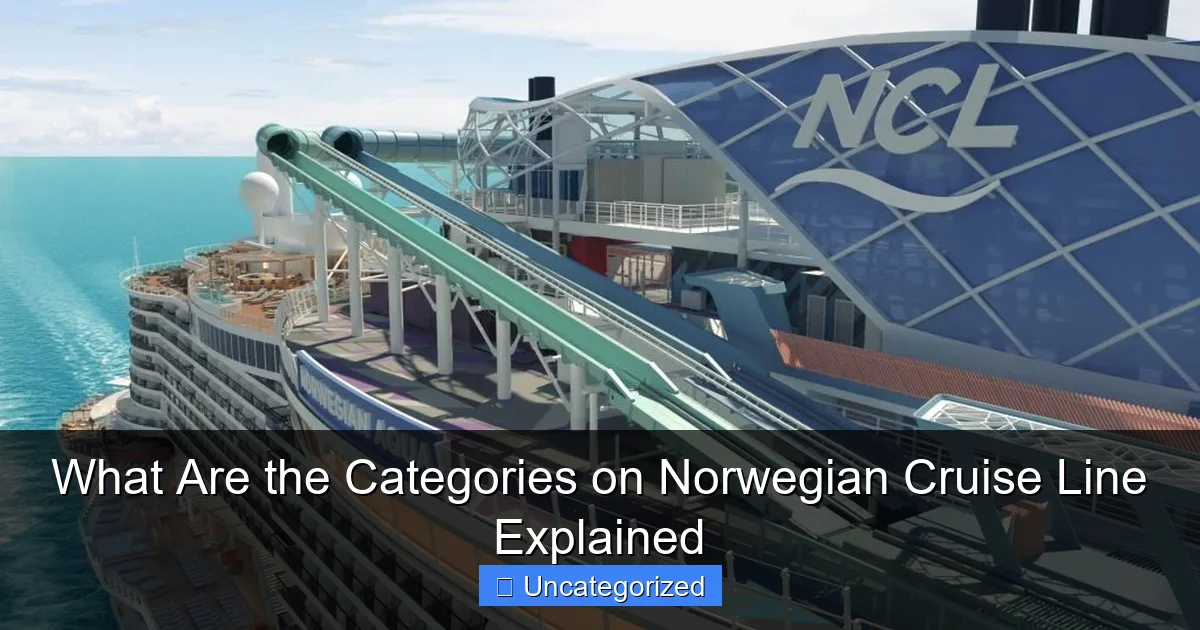What Are the Categories on Norwegian Cruise Line Explained
