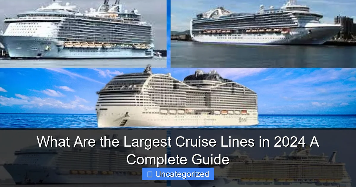 What Are the Largest Cruise Lines in 2024 A Complete Guide