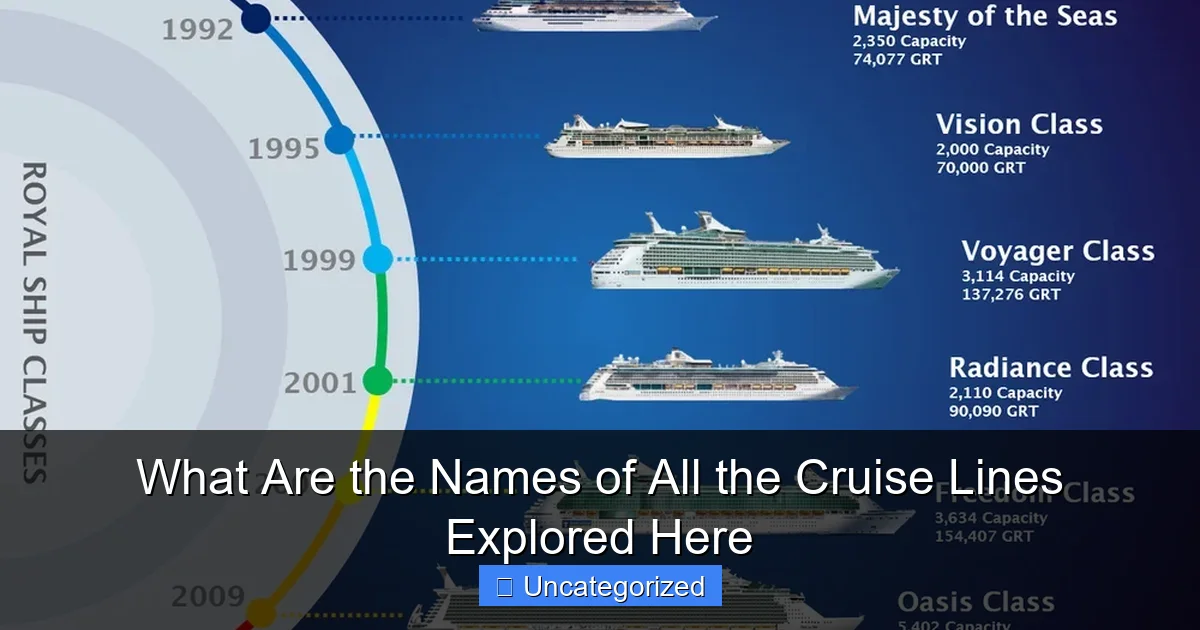 What Are the Names of All the Cruise Lines Explored Here