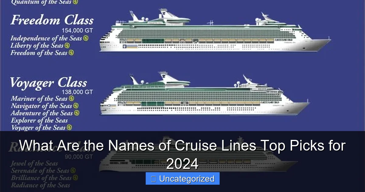 What Are the Names of Cruise Lines Top Picks for 2024
