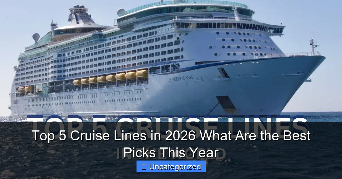 Top 5 Cruise Lines in 2026 What Are the Best Picks This Year