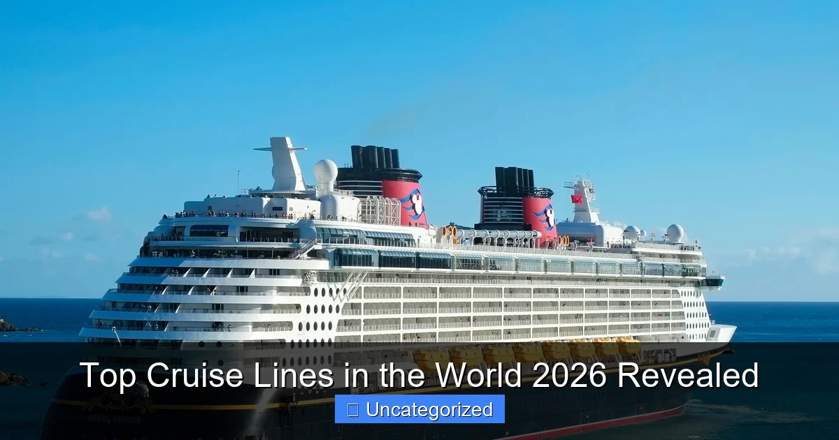 Top Cruise Lines in the World 2026 Revealed