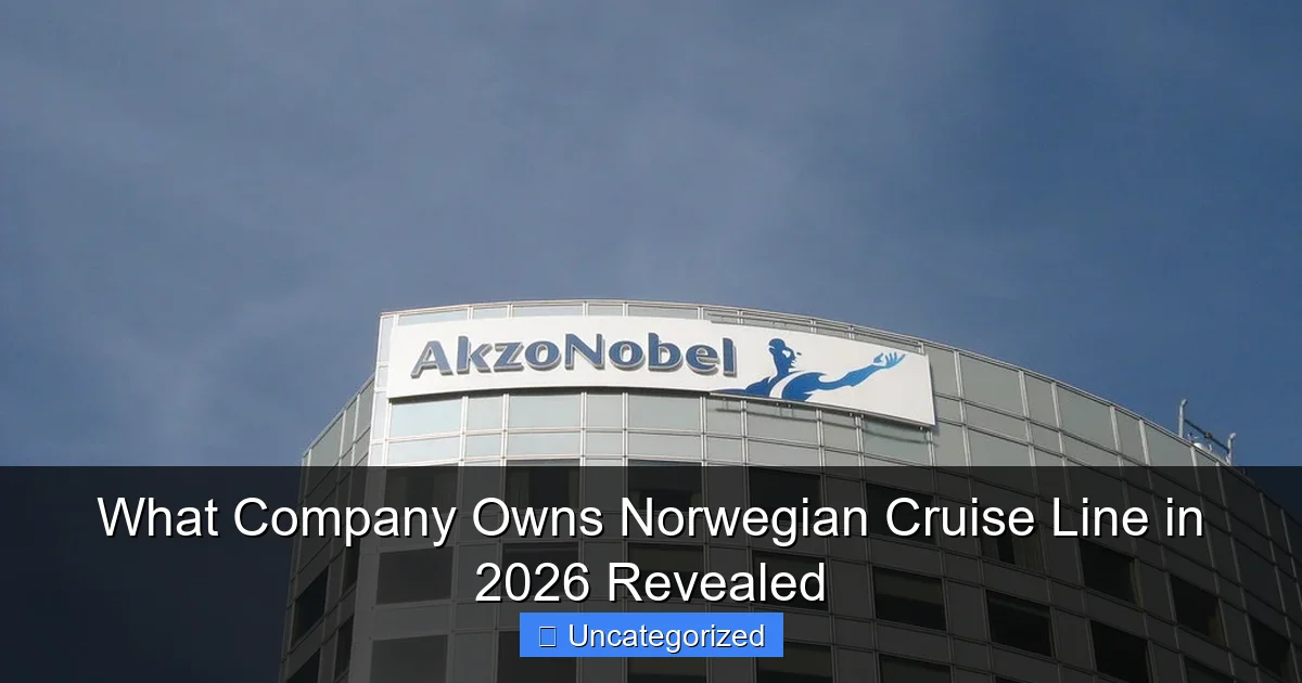 What Company Owns Norwegian Cruise Line in 2026 Revealed