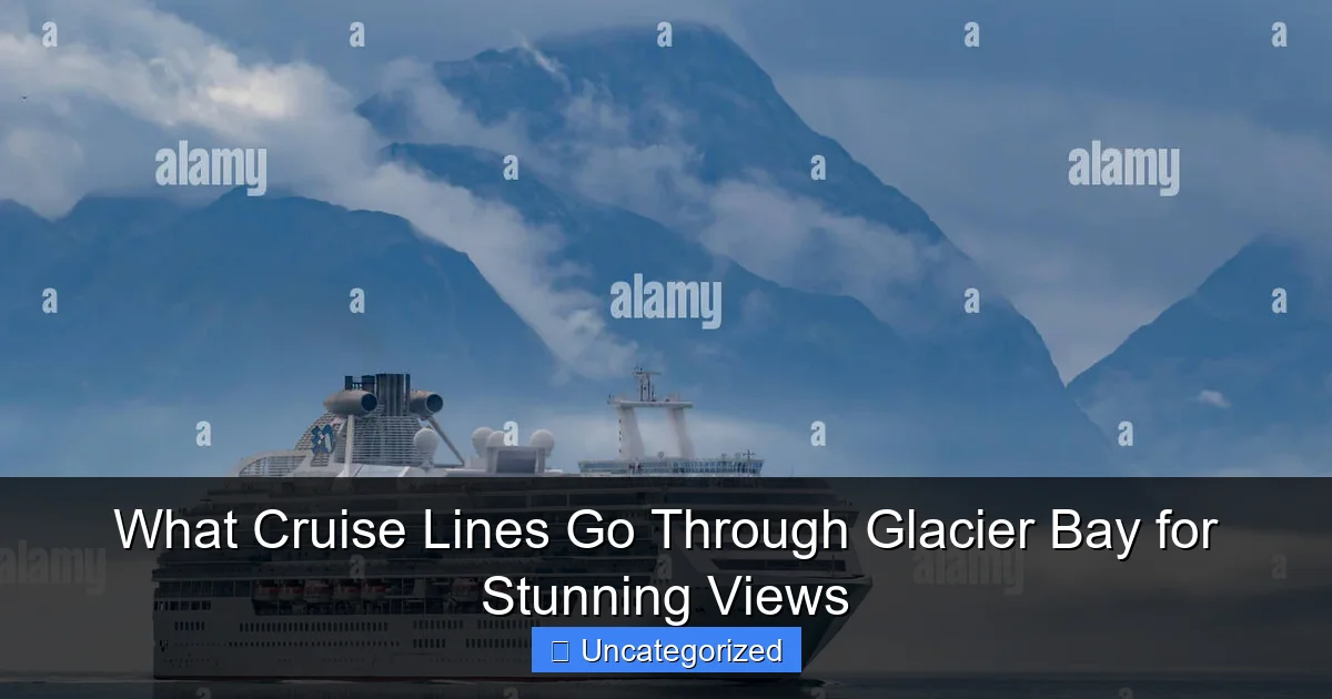 What Cruise Lines Go Through Glacier Bay for Stunning Views