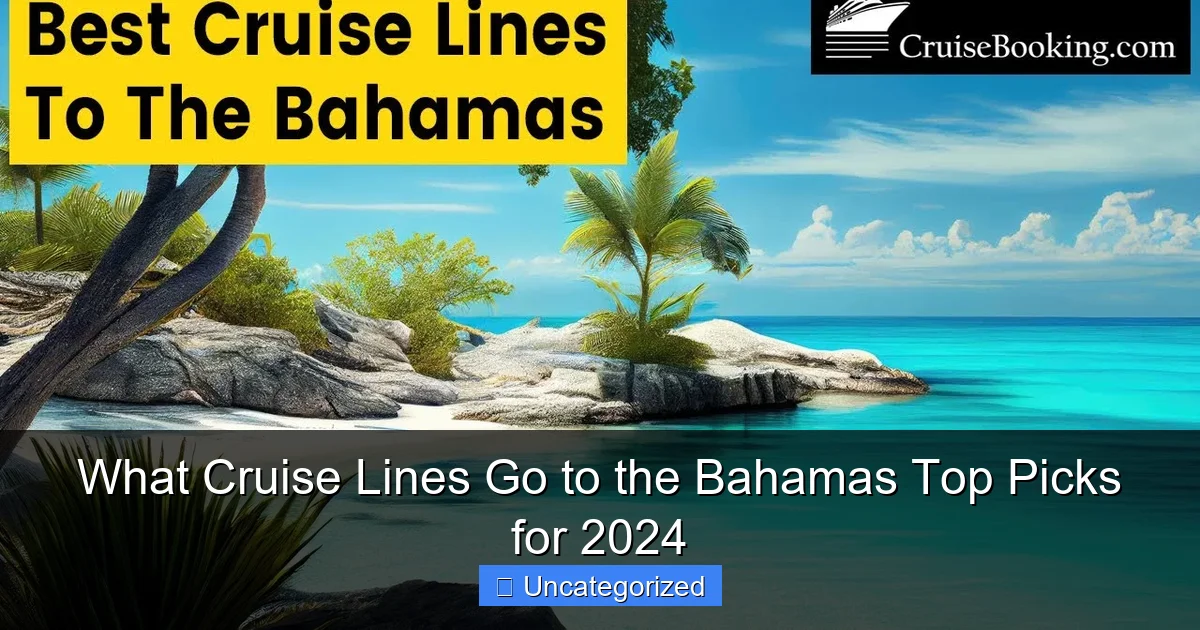 What Cruise Lines Go to the Bahamas Top Picks for 2024