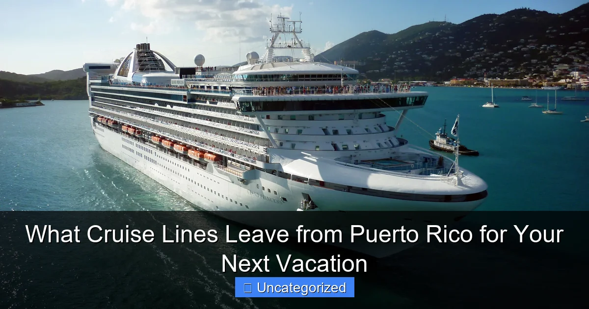 What Cruise Lines Leave from Puerto Rico for Your Next Vacation