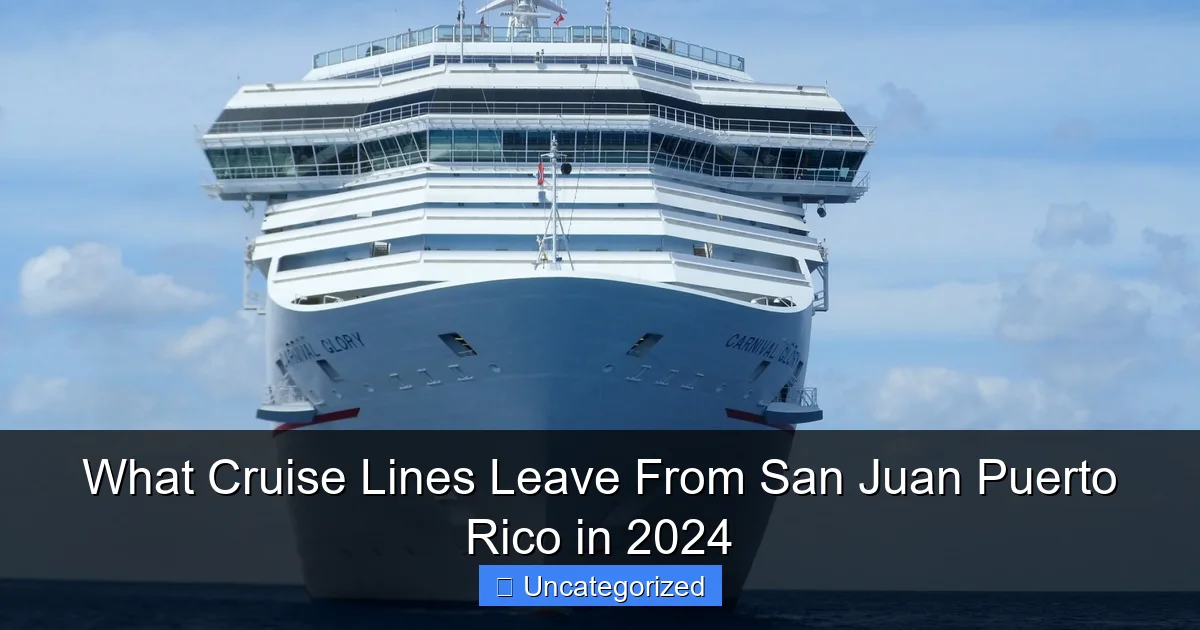 What Cruise Lines Leave From San Juan Puerto Rico in 2024