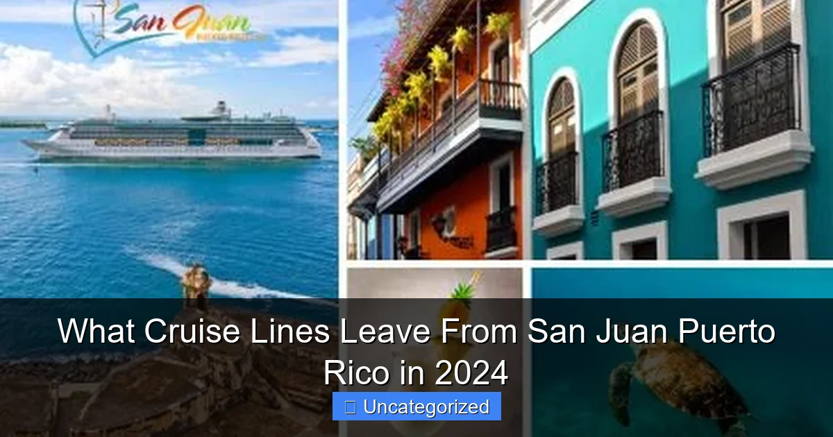 What Cruise Lines Leave From San Juan Puerto Rico in 2024