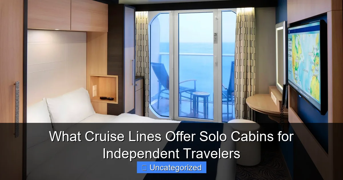 What Cruise Lines Offer Solo Cabins for Independent Travelers