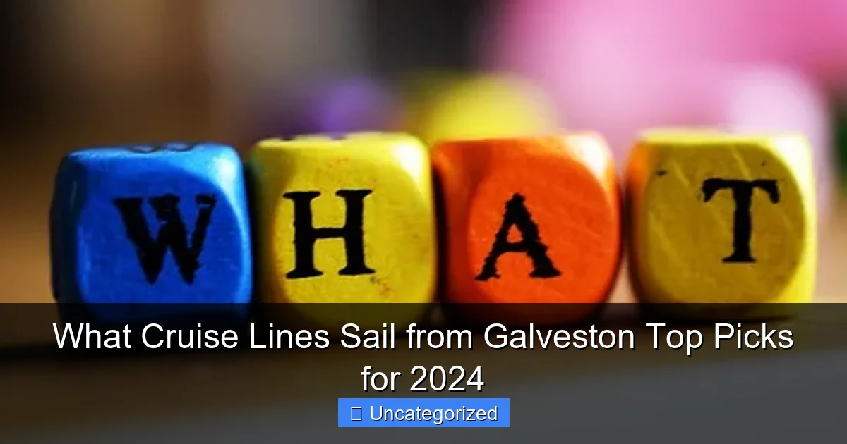 What Cruise Lines Sail from Galveston Top Picks for 2024